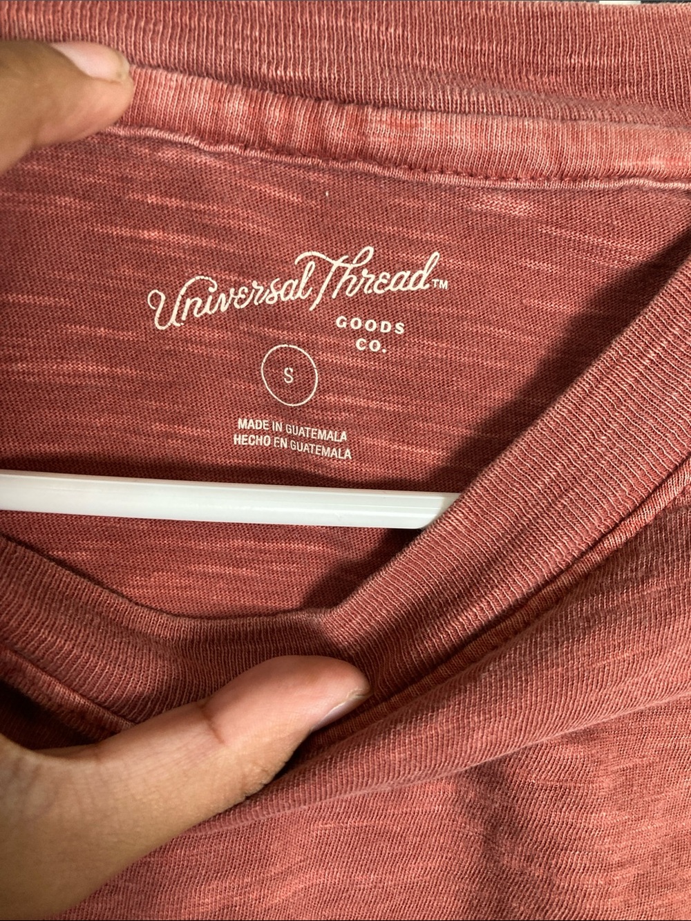 Universal Thread Rust Red Cropped Tee - Picture 2 of 3